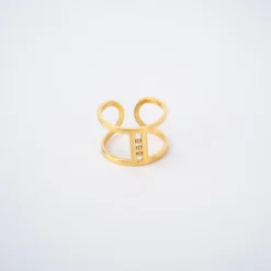 Bague Ajustable Zuzanna En Acier Inoxydable Doré - Zag Bijoux