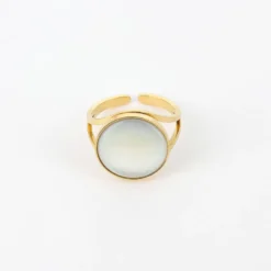 Bague Akilah Acier Doré - Zag Bijoux