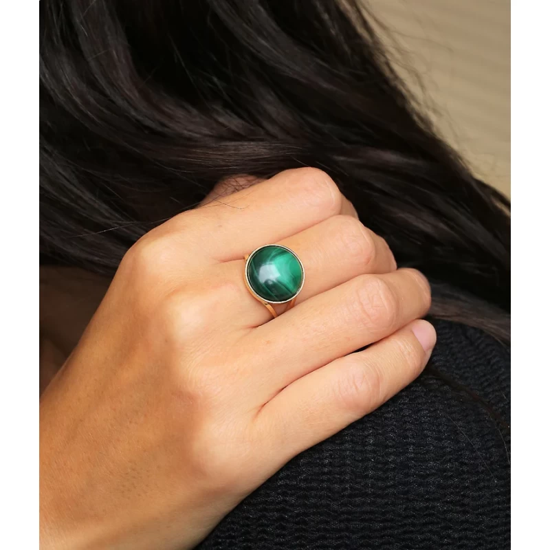 Bague Akilah Acier Jaune - Zag Bijoux 4 Bague Akilah Acier Jaune - Zag Bijoux – Image 2