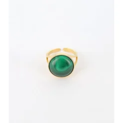 Bague Akilah Acier Jaune - Zag Bijoux