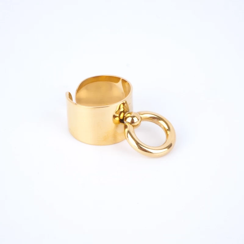 Bague Anneau En Acier Doré à L'or Fin - Zag Bijoux 4 Bague Anneau En Acier Doré à L'or Fin - Zag Bijoux – Image 2