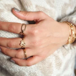 Bague Apophis En Plaqué Or - Pomme Cannelle -Bijoux Fantaisie bague apophis en plaque or pomme cannelle 2