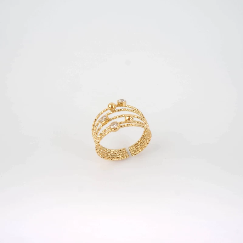 Bague Astar En Acier Or - Zag Bijoux 4 Bague Astar En Acier Or - Zag Bijoux – Image 2