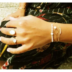 Bague Boussole En Acier Et Nacre - Zag Bijoux -Bijoux Fantaisie bague boussole en acier et nacre zag bijoux 2