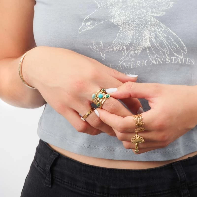 Bague Couronne Plaqué Or - Pomme Cannelle 5 Bague Couronne Plaqué Or - Pomme Cannelle – Image 3