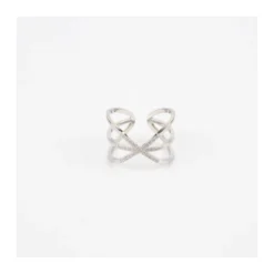 Bague Croisette En Acier - Zag Bijoux