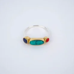 Bague Ethnique Thalie Turquoise En Argent - Canyon