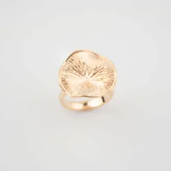 Bague Hibiscus Plaqué Or - Pomme Cannelle