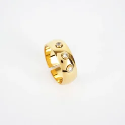 Bague Leilani Acier Doré - Zag Bijoux