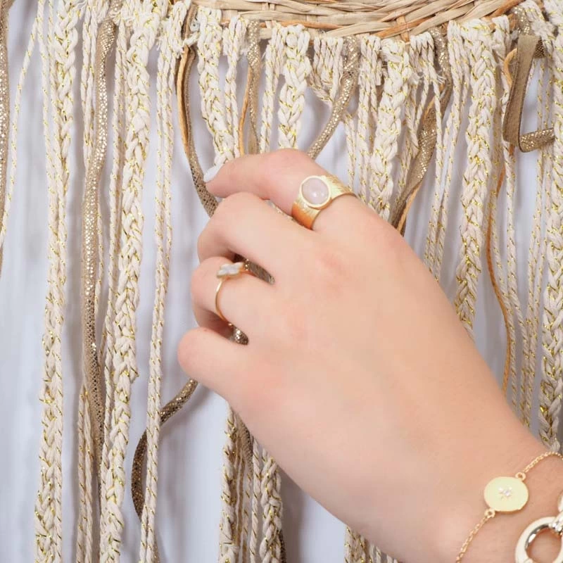 Bague London Grise En Acier Or Jaune - Zag Bijoux 4 Bague London Grise En Acier Or Jaune - Zag Bijoux – Image 2