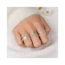 Bague Milan Argent - Doriane Bijoux -Bijoux Fantaisie bague milan argent doriane bijoux 2