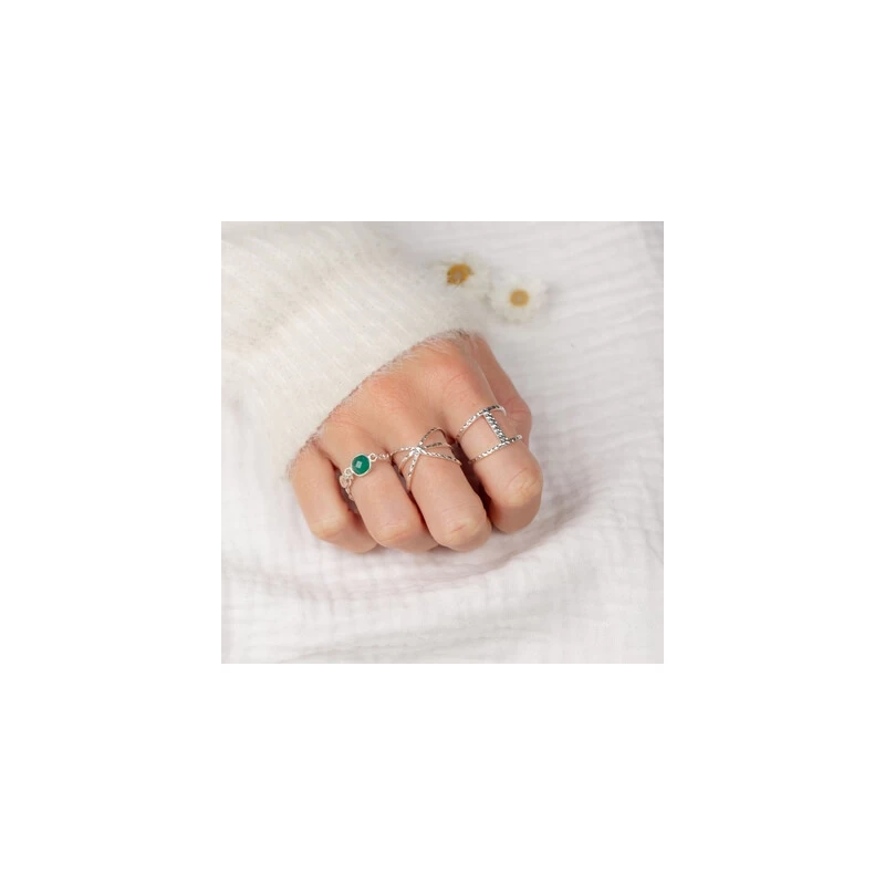 Bague Victoria Argent - Doriane Bijoux 4 Bague Victoria Argent - Doriane Bijoux – Image 2