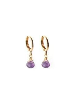 Boucles D'oreilles Anna Plaque Or - Pomme Cannelle