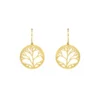 Boucles D'oreilles Arbre De Vie En Acier Jaune - Zag Bijoux 2 Boucles D'oreilles Arbre De Vie En Acier Jaune - Zag Bijoux -Bijoux Fantaisie boucles d oreilles arbre de vie en acier jaune zag bijoux