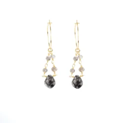 Boucles D'oreilles Athena Plaque Or - Pomme Cannelle