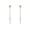 Boucles D'oreilles Barrettes En Acier Rose - Zag Bijoux -Bijoux Fantaisie boucles d oreilles barrettes en acier rose zag bijoux