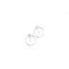 Boucles D'oreilles Cercle Barrette Argent - Pomme Cannelle -Bijoux Fantaisie boucles d oreilles cercle barrette argent pomme cannelle