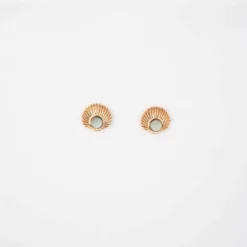 Boucles D'oreilles Clous Asia Plaqué Or - Pomme Cannelle