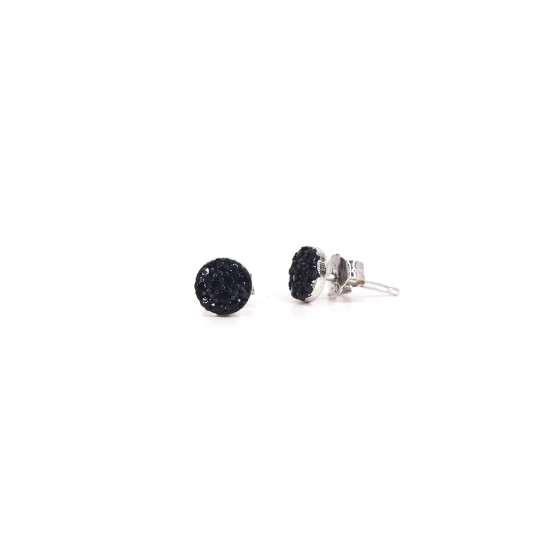 Boucles D'oreilles Clous Shiny Noir - Pomme Cannelle 3 Boucles D'oreilles Clous Shiny Noir - Pomme Cannelle