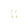 Boucles D'oreilles Créoles Aile En Acier Or Jaune - Zag Bijoux -Bijoux Fantaisie boucles d oreilles creoles aile en acier or jaune zag bijoux