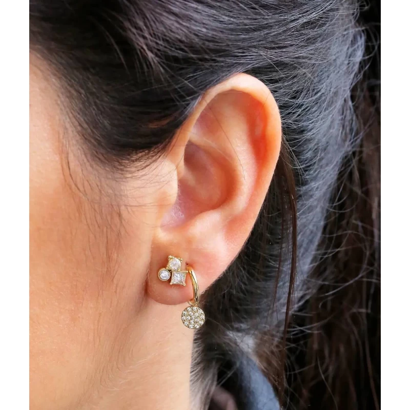Boucles D'oreilles Créoles Andréa - Zag Bijoux 4 Boucles D'oreilles Créoles Andréa - Zag Bijoux – Image 2