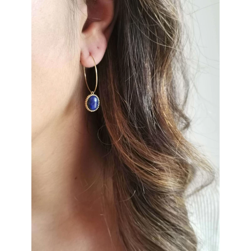 Boucles D'oreilles Créoles Apolline - Zag Bijoux 4 Boucles D'oreilles Créoles Apolline - Zag Bijoux – Image 2