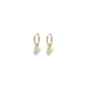Boucles D'oreilles Créoles Boussole Amazonite - Zag Bijoux -Bijoux Fantaisie boucles d oreilles creoles boussole amazonite zag bijoux
