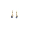 Boucles D'oreilles Créoles Boussole Lapis Lazuli - Zag Bijoux -Bijoux Fantaisie boucles d oreilles creoles boussole lapis lazuli zag bijoux