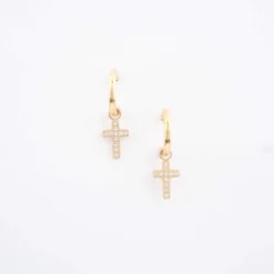 Boucles D'oreilles Créoles Dorées Roxane - Zag Bijoux