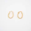 Boucles D'oreilles Créoles Liane Or - Pomme Cannelle -Bijoux Fantaisie boucles d oreilles creoles liane or pomme cannelle