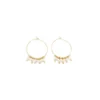 Boucles D'oreilles Créoles Lina Perle Blanche - Zag Bijoux 2 Boucles D'oreilles Créoles Lina Perle Blanche - Zag Bijoux -Bijoux Fantaisie boucles d oreilles creoles lina perle blanche zag bijoux