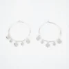Boucles D'oreilles Créoles Lyna Argent - Pomme Cannelle -Bijoux Fantaisie boucles d oreilles creoles lyna argent pomme cannelle