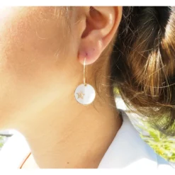 Boucles D'oreilles Créoles Pastille Star Nacrées - Zag Bijoux 5 Boucles D'oreilles Créoles Pastille Star Nacrées - Zag Bijoux -Bijoux Fantaisie boucles d oreilles creoles pastille star nacrees zag bijoux 1