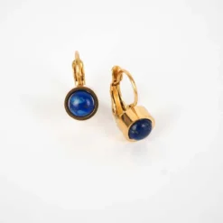 Boucles D'oreilles Dormeuses Bleues Acier Or - Zag Bijoux 7 Boucles D'oreilles Dormeuses Bleues Acier Or - Zag Bijoux -Bijoux Fantaisie boucles d oreilles dormeuses bleues acier or zag bijoux 2