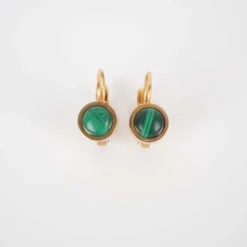 Boucles D'oreilles Dormeuses Vertes Acier Or - Zag Bijoux 7 Boucles D'oreilles Dormeuses Vertes Acier Or - Zag Bijoux -Bijoux Fantaisie boucles d oreilles dormeuses vertes acier or zag bijoux 2