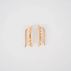 Boucles D'oreilles Earcuff épis Or - Pomme Cannelle -Bijoux Fantaisie boucles d oreilles earcuff epis or pomme cannelle 2