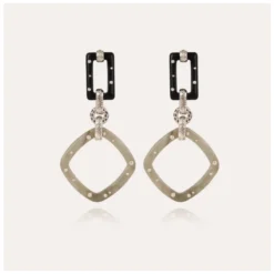 Boucles D'oreilles Escale GM Acétate Argent - Gas Bijoux