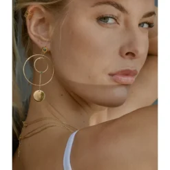 Boucles D'oreilles Gloria Vertes Acier Doré - Zag Bijoux -Bijoux Fantaisie boucles d oreilles gloria vertes acier dore zag bijoux 2