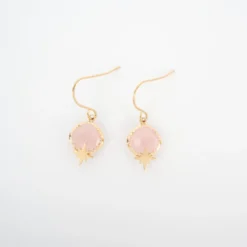 Boucles D'oreilles Horizon Rose En Acier Or - Zag Bijoux