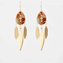 Boucles D'oreilles Isis Bis Acier Doré - Zag Bijoux