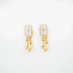 Boucles D'oreilles Joëlina Dorées En Acier Or - Zag Bijoux