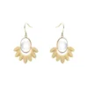 Boucles D'oreilles Palm En Acier Jaune - Zag Bijoux