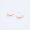 Boucles D'oreilles Paon En Quartz Rose - Zag Bijoux -Bijoux Fantaisie boucles d oreilles paon en quartz rose zag bijoux