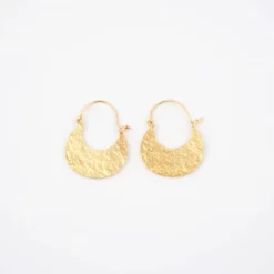 Boucles D'oreilles Plastron Plaqué Or - Pomme Cannelle