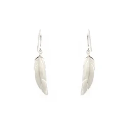 Boucles D'oreilles Plume En Acier - Zag Bijoux