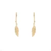 Boucles D'oreilles Plume En Plaqué Or - Pomme Cannelle -Bijoux Fantaisie boucles d oreilles plume en plaque or pomme cannelle