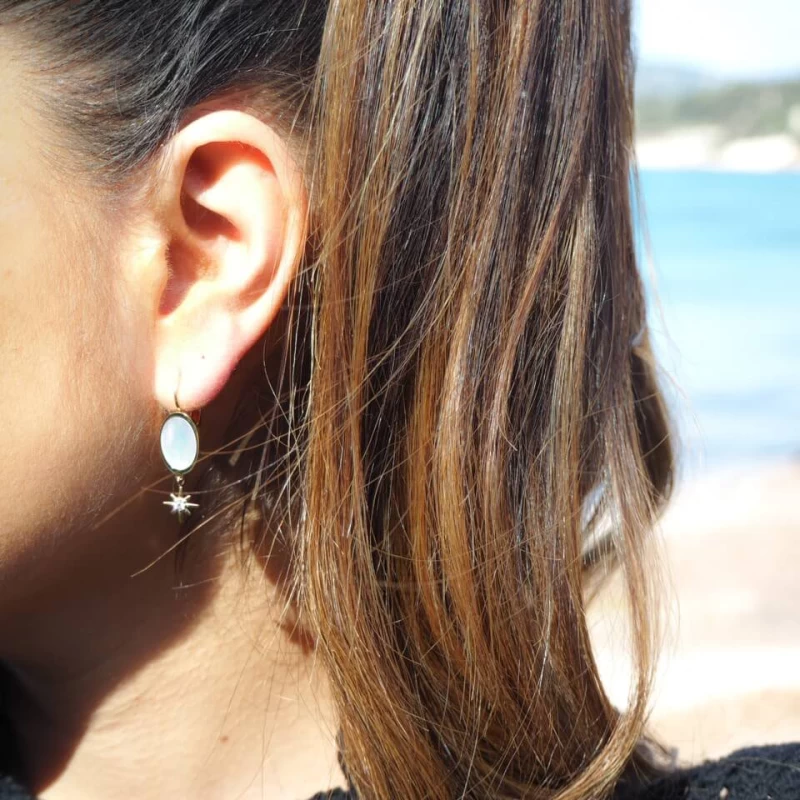 Boucles D'oreilles Poly En Acier Or - Zag Bijoux 4 Boucles D'oreilles Poly En Acier Or - Zag Bijoux – Image 2