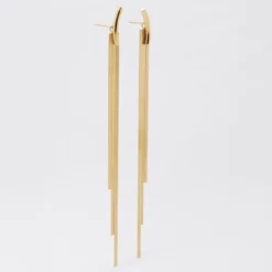 Boucles D'oreilles Serpente Acier Doré - Zag Bijoux