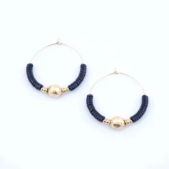 Boucles D'oreilles Sibylle Noires - Zag Bijoux