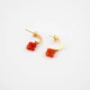Boucles D'oreilles Tiny Cornaline - Zag Bijoux